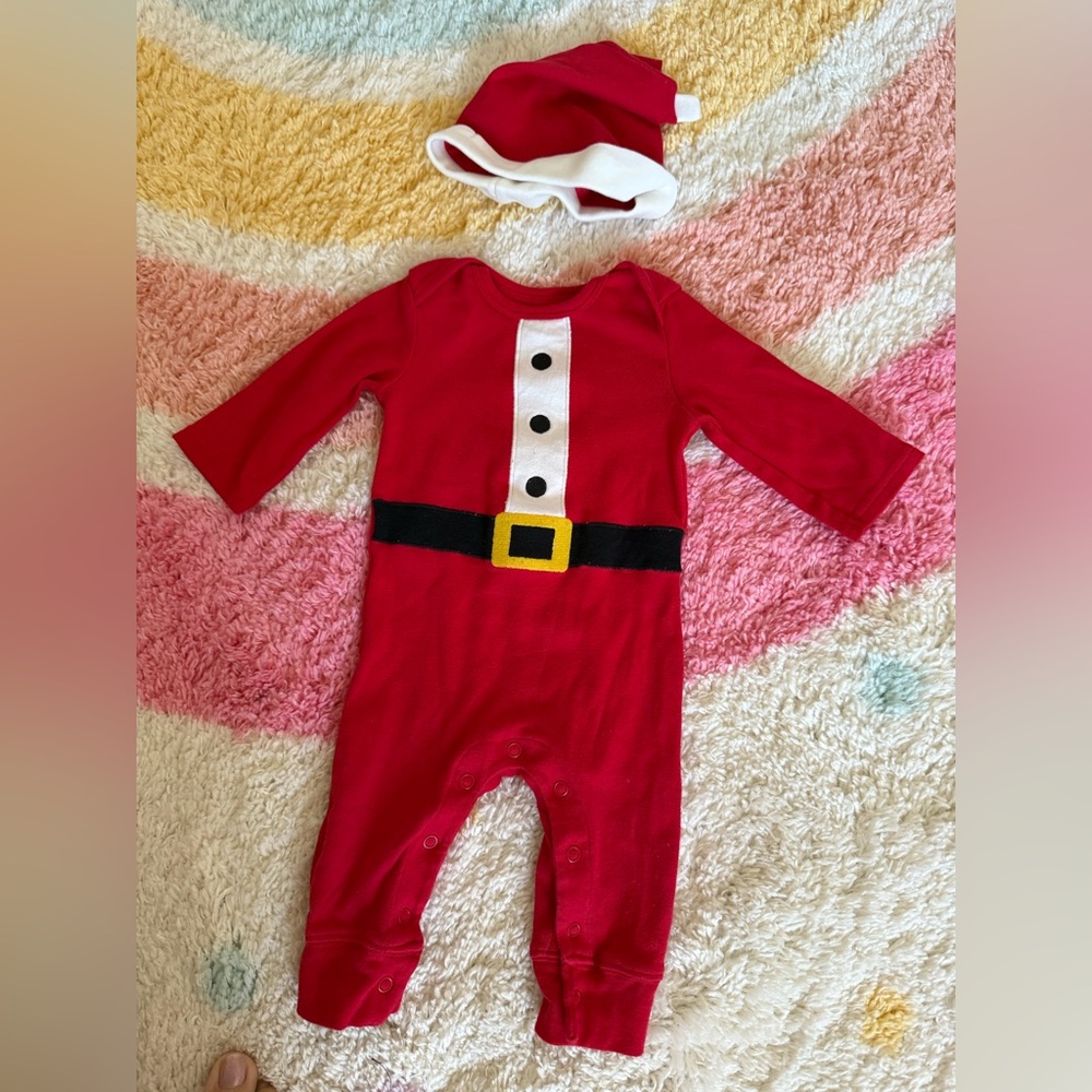 Carter's Festive Red Baby Onesie 6 mo